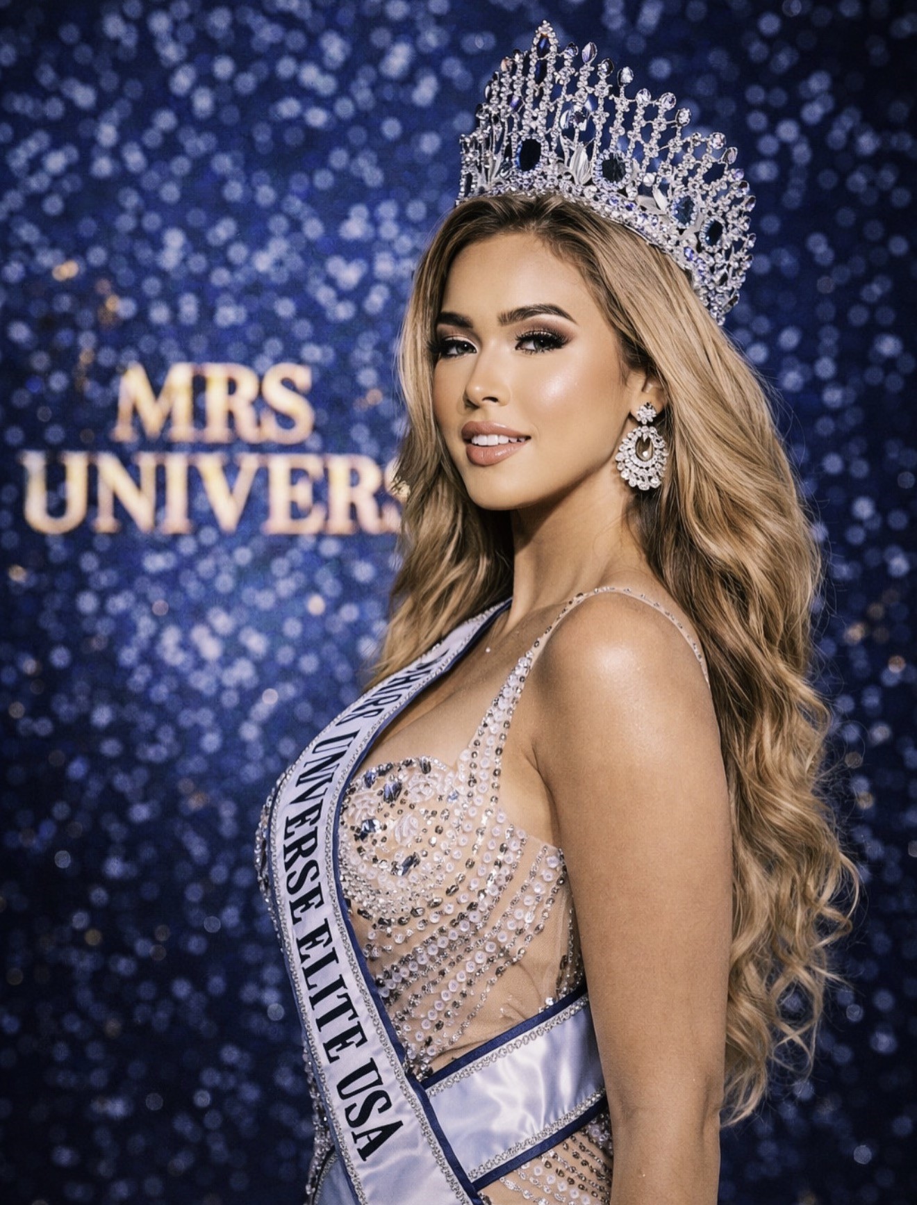 Dr Meenakshi Ravi at Las Vegas Fashion Week backstage